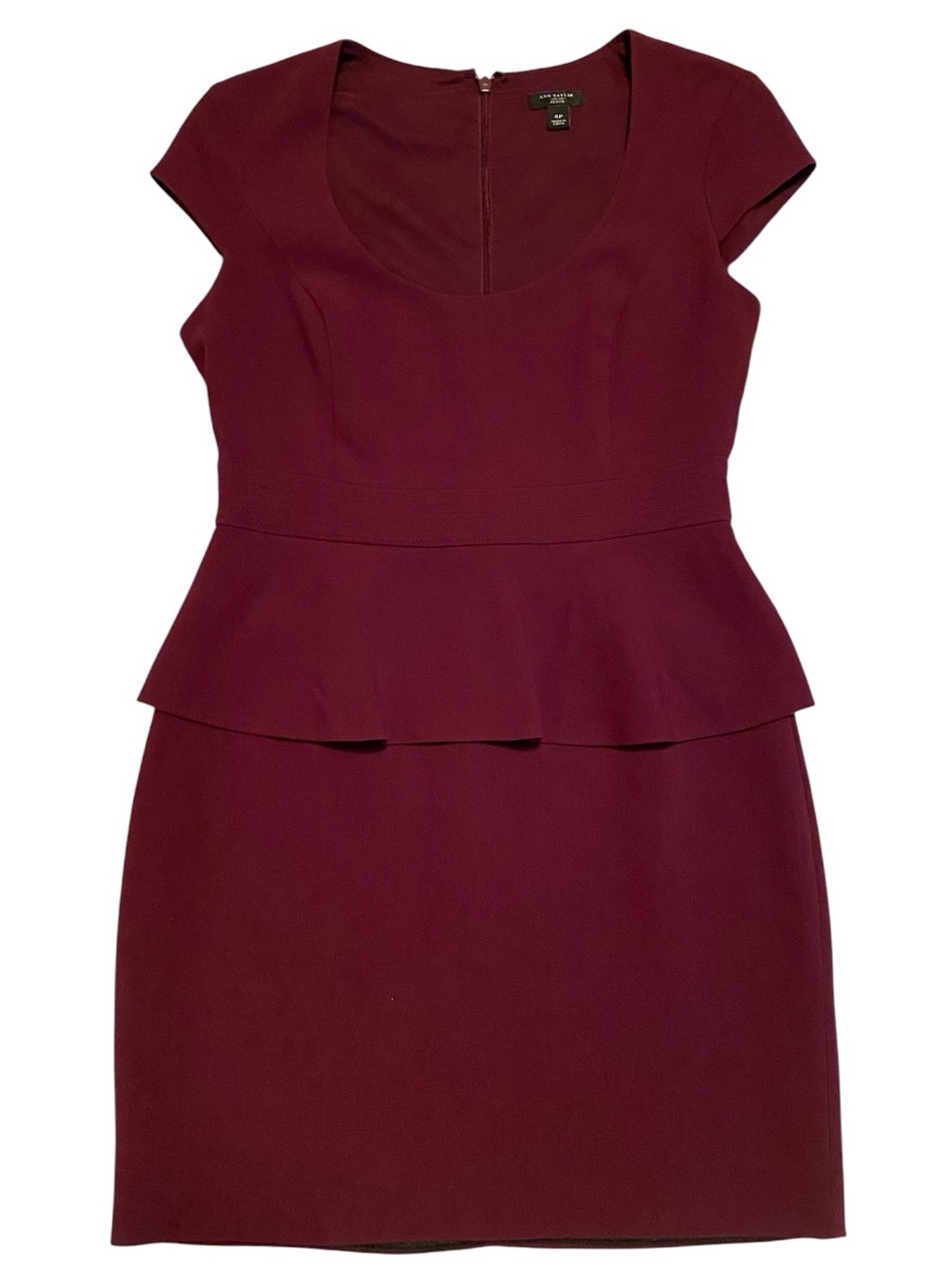 Ann Taylor Petite Dress in Deep Plum Size 4P - Picture 2 of 9